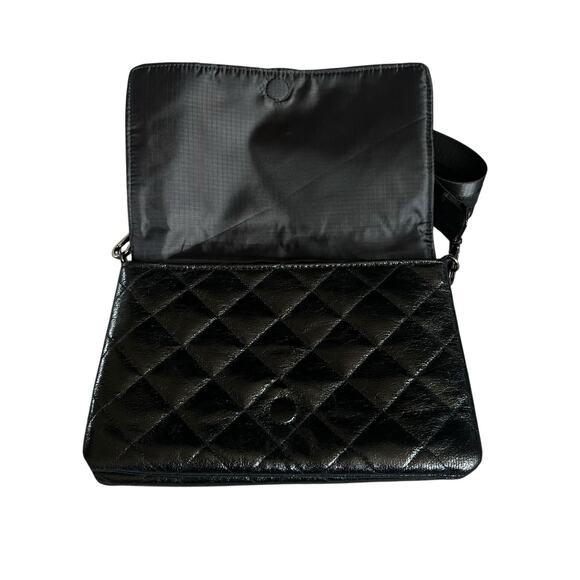 Haute Shore Lexi Black Quilted Crossbody Handbag Two Straps - Picture 11 of 16